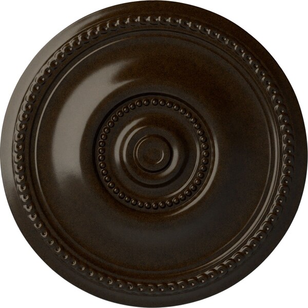 Ekena Millwork Raynor Ceiling Medallion (Fits Canopies up to 6"), Hand-Painted Bronze, 20 5/8"OD x 1 3/8"P CM20BEBZS - main